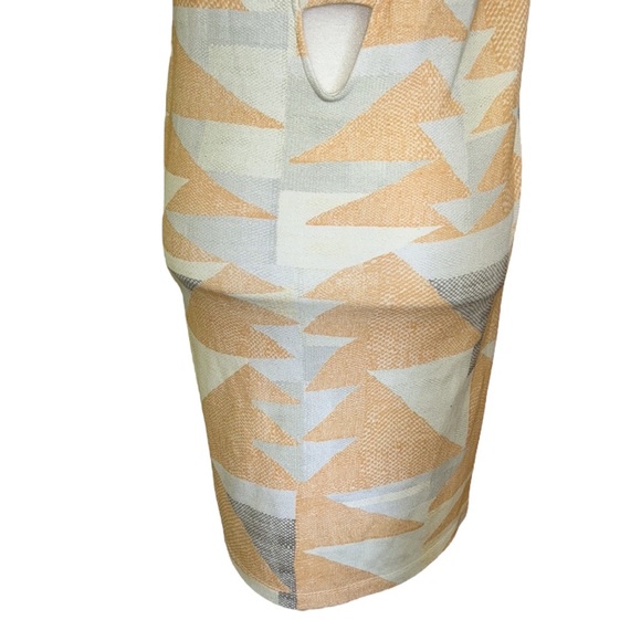 NWOT Mara Hoffman Cream Knit Cutout Mini Shift Dress in Loom Peach Pastel - L - Picture 10 of 14